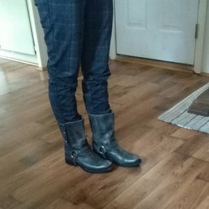 Frye pewter gray boots size 6.